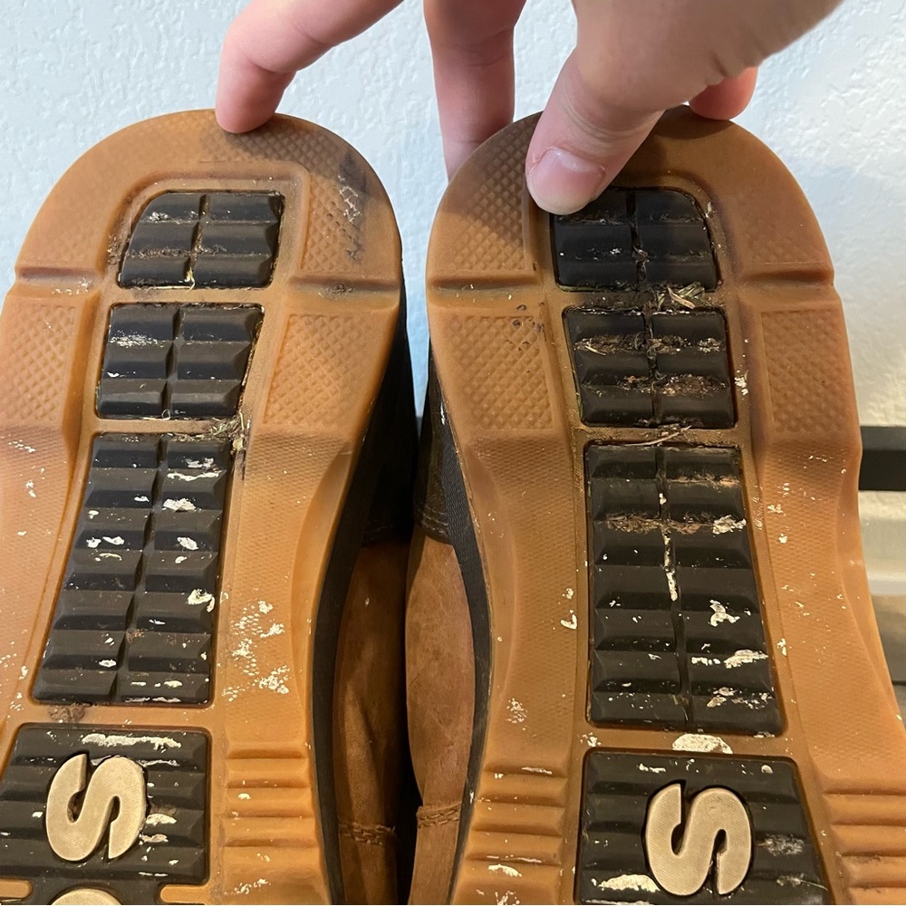 Sorel Men’s Tan Brown Leather Waterproof Boots Size 11.5 Rugged Lace-Up - Picture 13 of 13